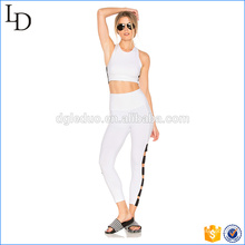 Wide band stacked/white yoga pants fitness yoga wear for ladies